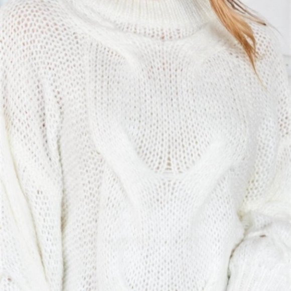 Contemporary  IVORY SWEATER - Picture 5 of 7